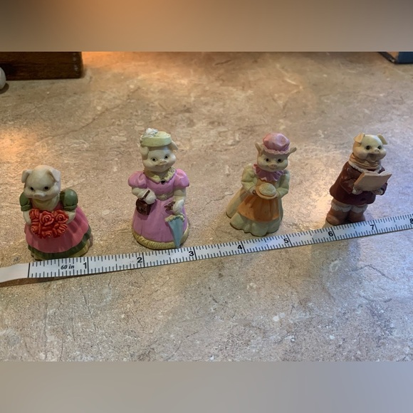 VTG Pig Decorative 2"-2.5” Figurines Lot Of 7 - Picture 8 of 8